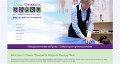Desktop Screenshot of davieschiropractic.co.uk