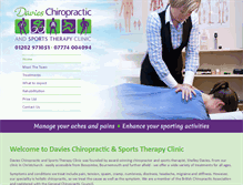 Tablet Screenshot of davieschiropractic.co.uk